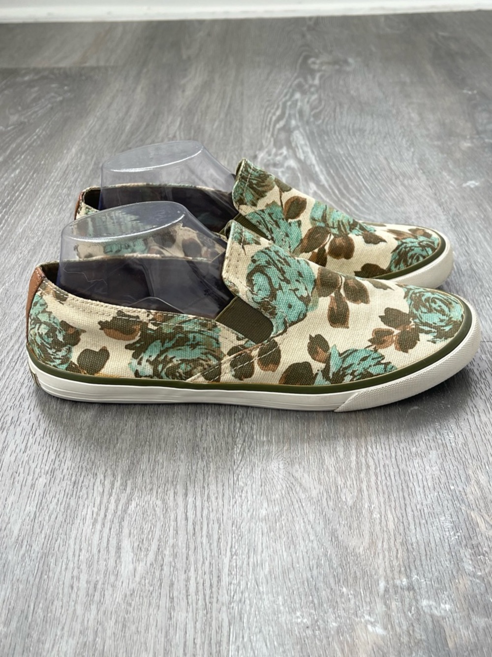 Tory Burch Floral Slip On Sneakers Size 10